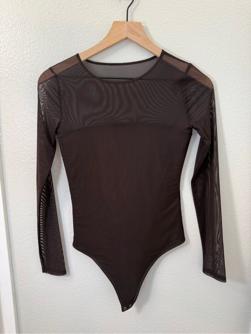 Abercrombie Mesh Bodysuit Brown Small